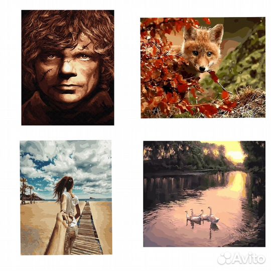 Картины по номерам на подрамнике новые