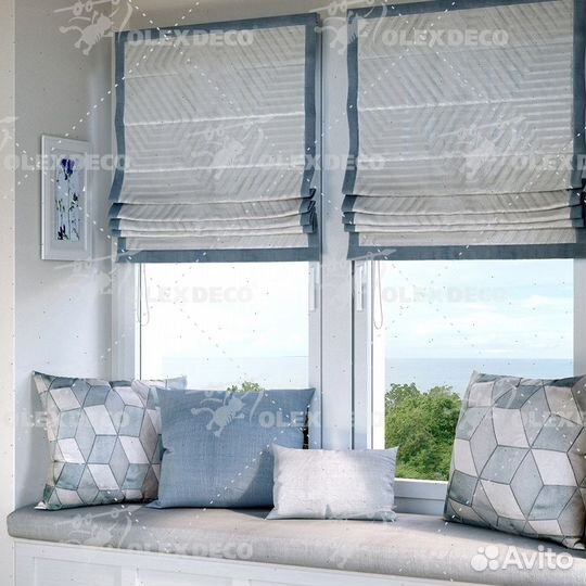 Римские шторы с установкой 