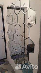 Зеркальное панно с фацетом любой формы