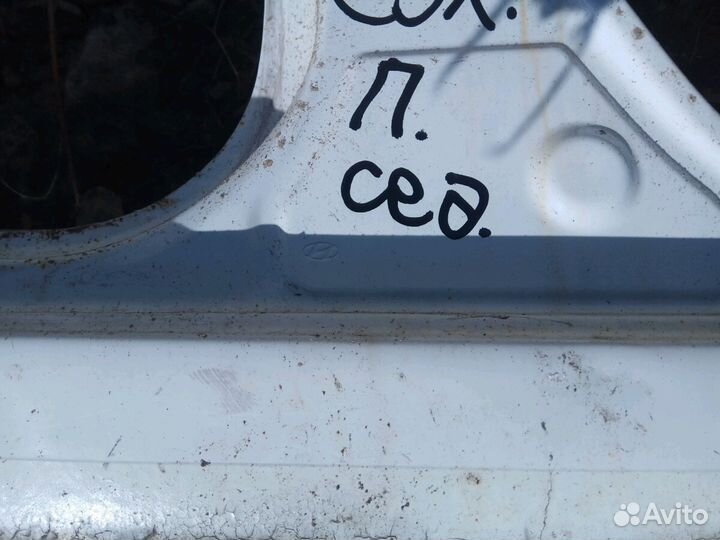 Порог правый Хендай Солярис Hyundai Solaris