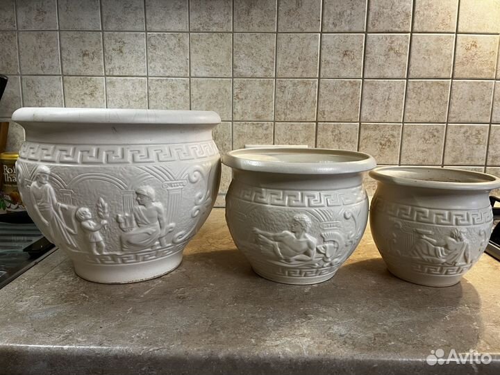 Горшок цветочный Олимпия (набор)