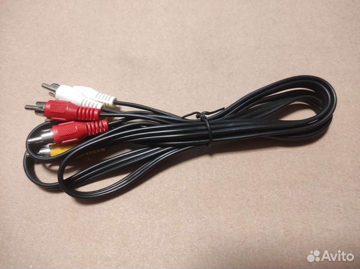 Кабель 3RCA/3RCA (тюльпаны)