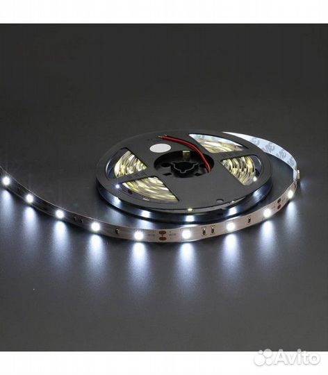 Светодиодная лента 5050, 12В. IP33. Хол. Белый