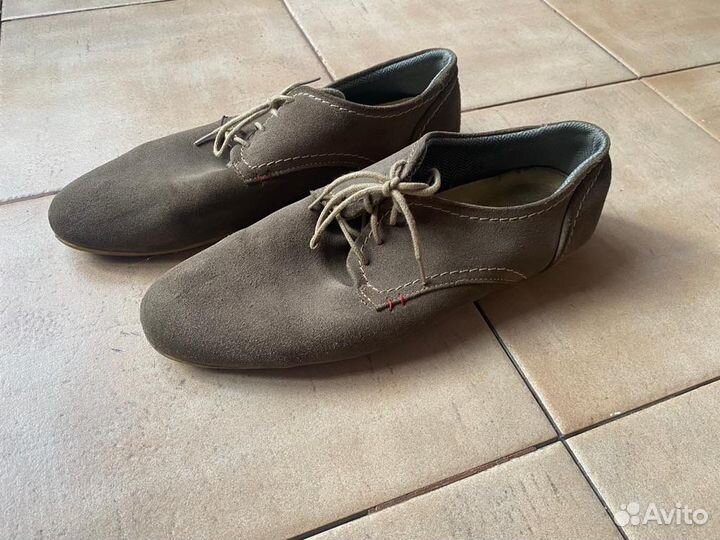 Ботинки замшевые мужские Италия