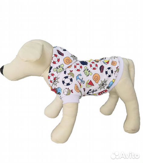 Футболка с капюшоном для собак