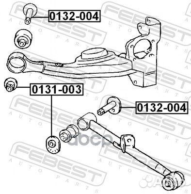 Втулка с эксцентриком toyota RAV4 00-05 зад.под