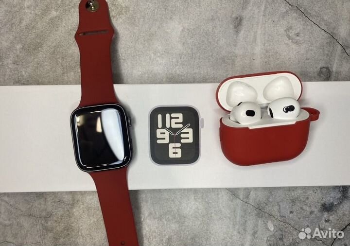 Комплект AirPods 3 + Apple Watch 8 на гарантии