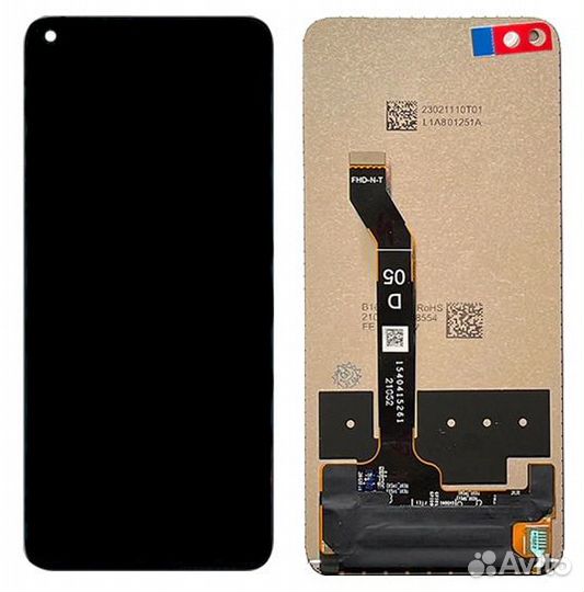 Дисплей Айсотка для Huawei Honor 50 Lite черный Oe