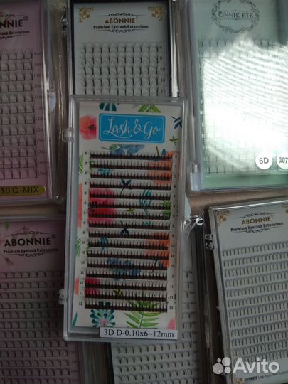 Готовые пучки для наращивания ресниц