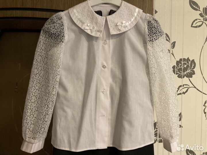 Блузка школьная нарядная 122