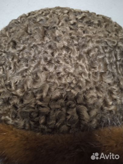 Шапка мужская каракуль-норка