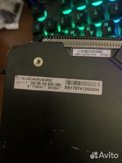 Видеокарта rx580 8gb