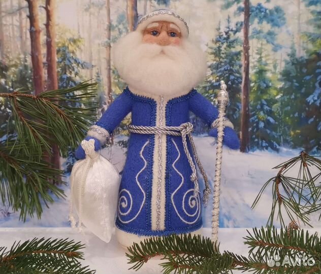 Дед Мороз и Снегурочка (интерьерная игрушка)