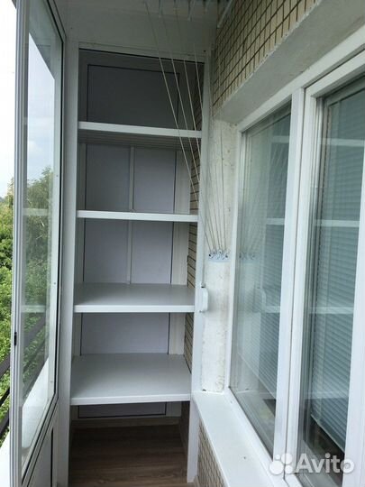 Шкаф с рольставнями на балкон на заказ с гарантией