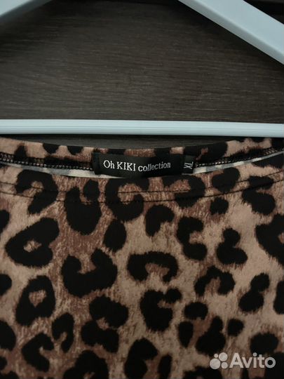 Платье леопардовое