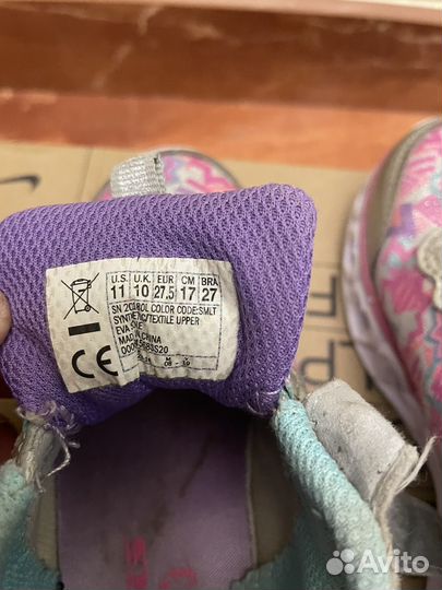 Кроссовки Skechers для девочки 27 размер