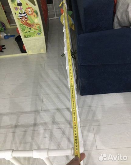 Манеж самодельный из пластиковых труб