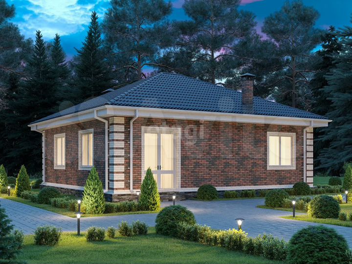 Коттедж 75 м² на участке 6 сот.