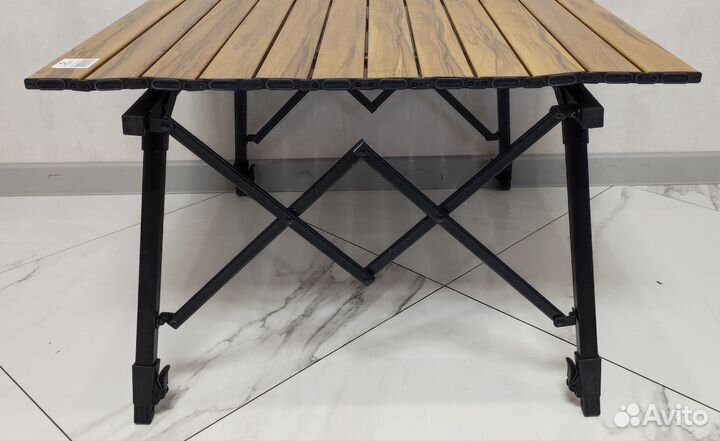 Стол туристический, под дерево, выдвижные ножки