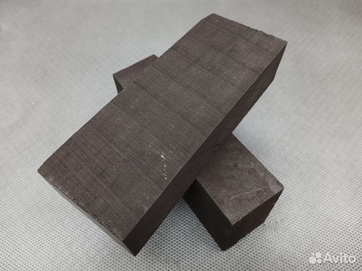 Брусок для рукояти ножа Черный граб 125*50*30 мм