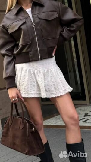 Куртка кожа зам женская bomber размер 42-46