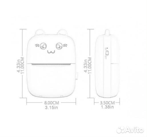 Карманный мини принтер для телефона