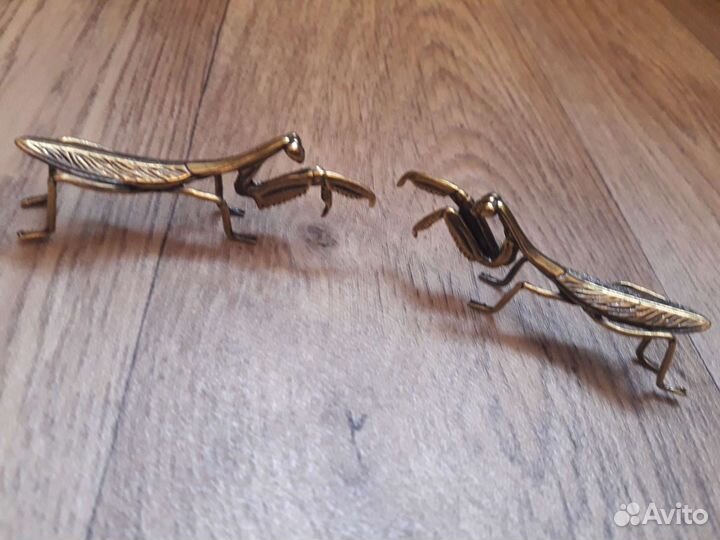 Фигурки насекомых, жуков, пауков из бронзы