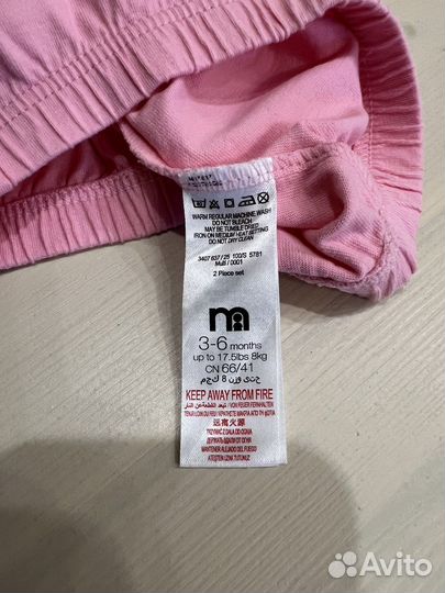 Шорты для девочки 3-6 месяцев Mothercare