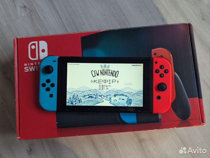 Nintendo Switch rev. 2 прошитая 128gb