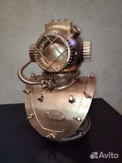 Водолазный шлем, поделка из металла