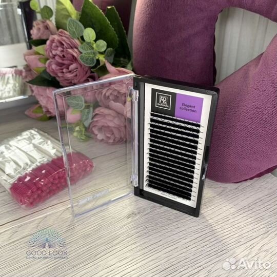 Чёрные ресницы Барбара Elegant L/0.10/10 mm