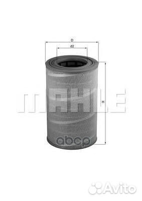 Фильтр воздушный mahle LX612 MAN LX612 Mahle/Kn