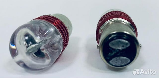 Автомобильная лампа T25 с цок красный стратоскоп