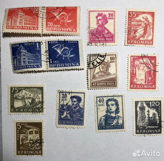 Почтовые марки 1930-1950гг