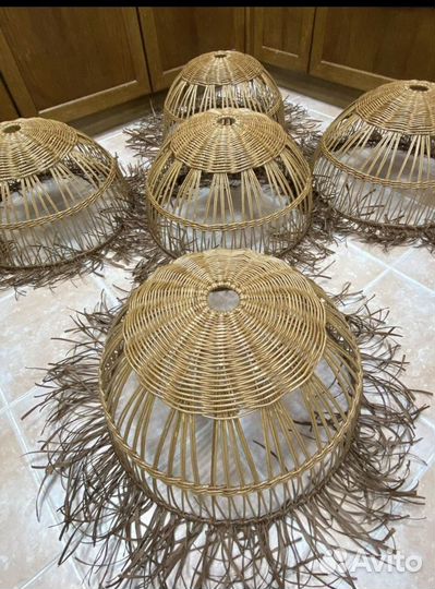 Плетёные абажуры