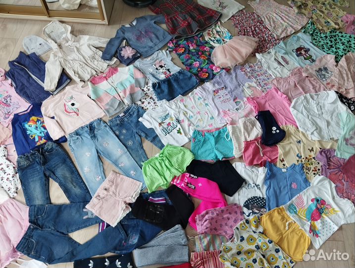 Вещи и обувь на девочку 98-104 пакетом