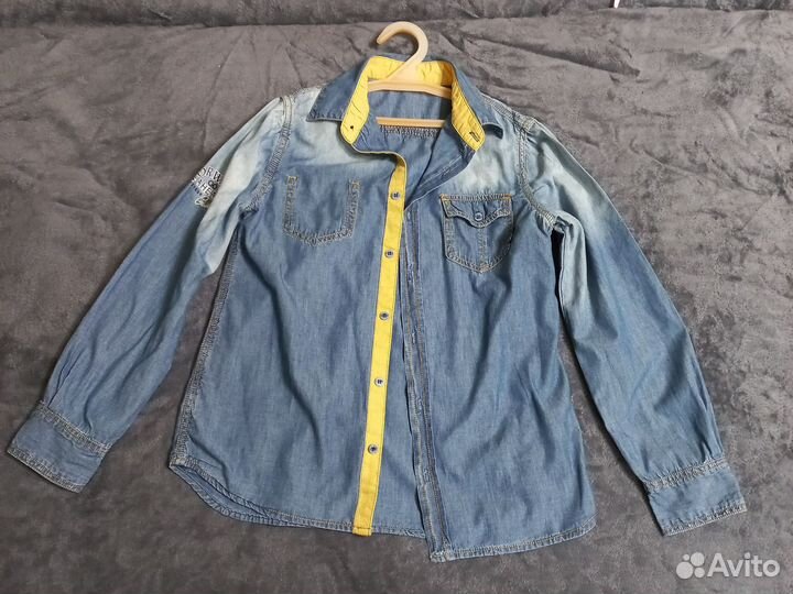 Джинсовая рубашка 128