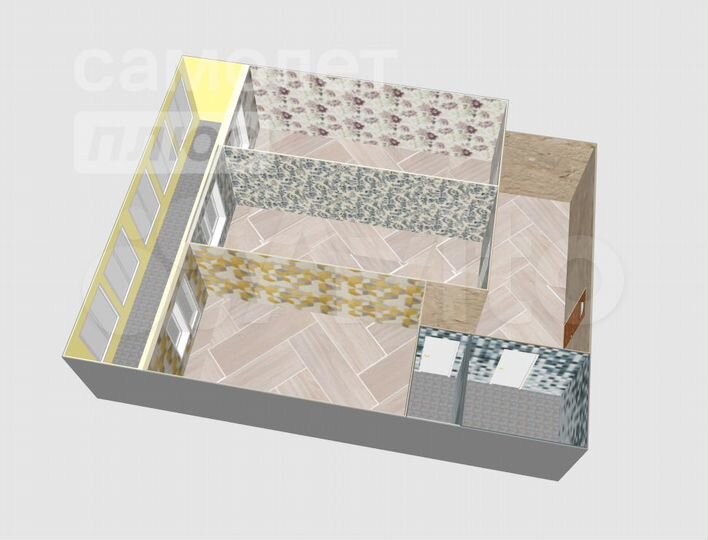 2-к. квартира, 67,5 м², 13/16 эт.