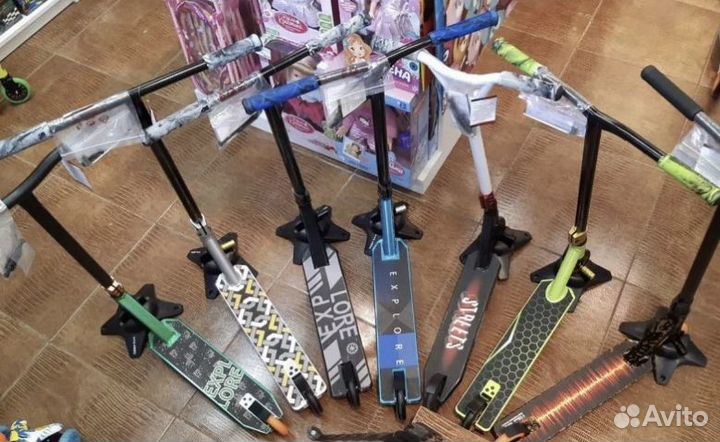 Трюковой самокат. Собран и настроен