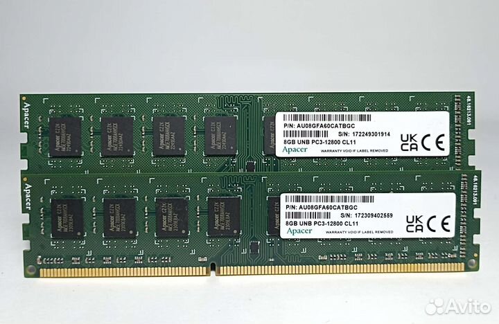 Ddr 3 16 gb 1600 mhz Apacer