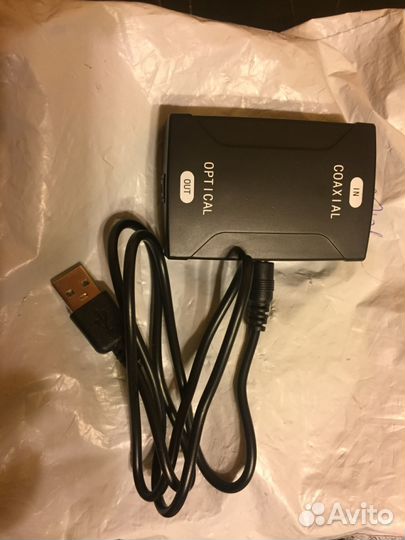 Аудио конвертер сигнала с coaxial в optical