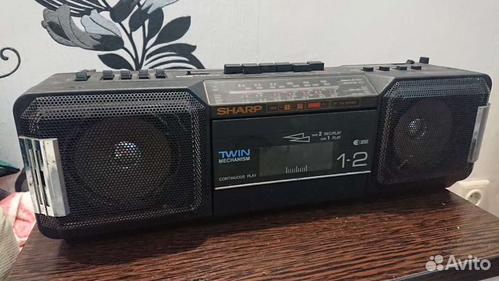 Кассетный магнитофон sharp Twin Japan