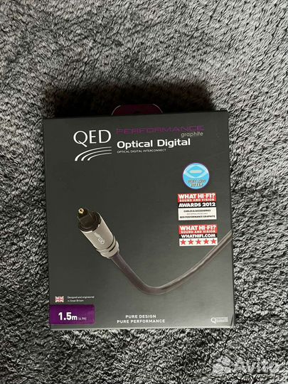 Кабель QED Performance Optical Graphite 1.5m