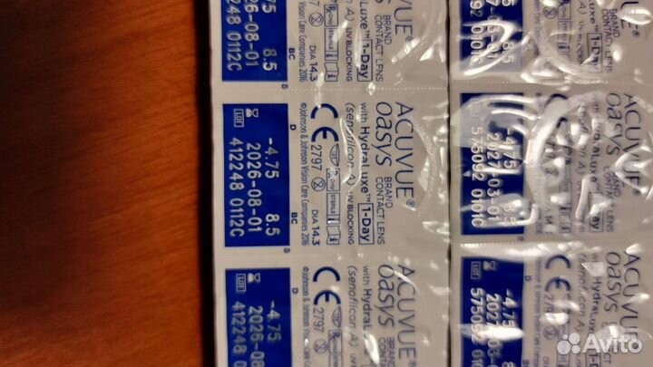 Контактные линзы Acuvue oasys - 4,75