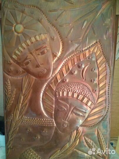 Картина медная чеканка