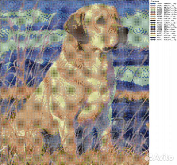 Схемы для вышивки бисером (рисунок на ткани)