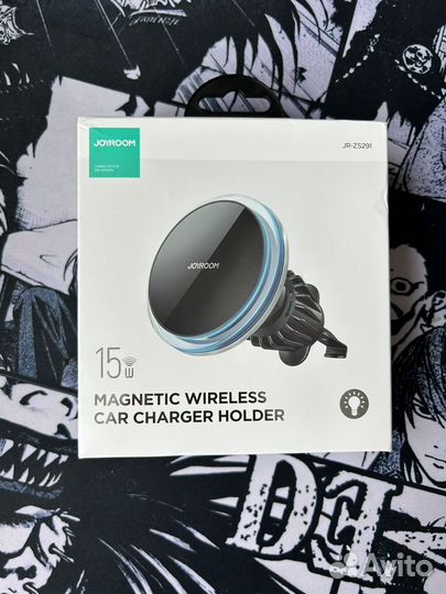 Магнитная беспроводная зарядка в автомобиль