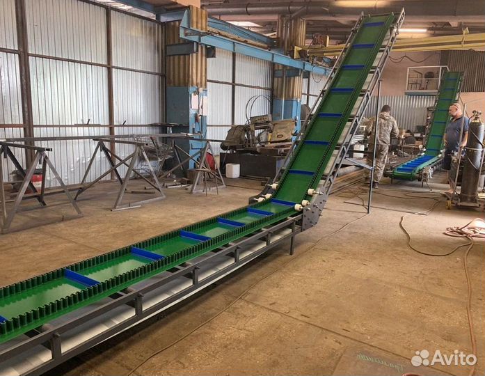 Конвейер ленточный L-образный