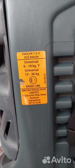 Детское автокресло Britax Roemer evolva 1-2-3