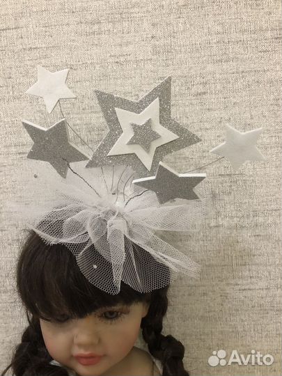 Ободок и юбка звездочки 5-6 лет